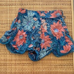 Pins & Needles Blue Floral Swim Coverup